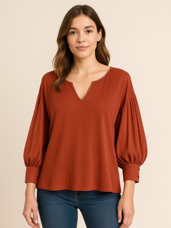 Anthropologie Akemi + Kin Fenn Dolman Top - Size Small - Picture 1 of 11